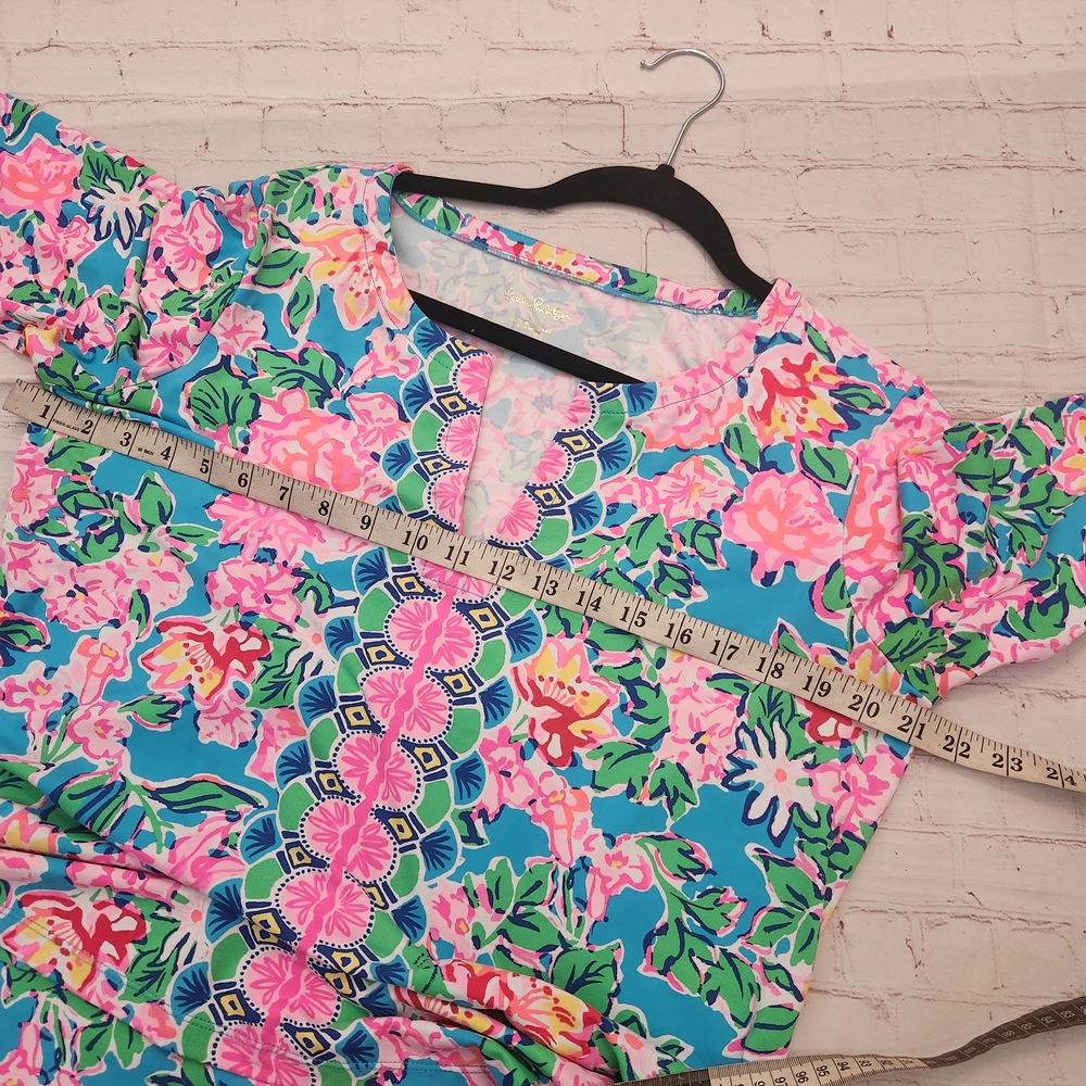 Lilly Pulitzer Floral Midi Dress - Blue and Pink - Picture 4 of 7
